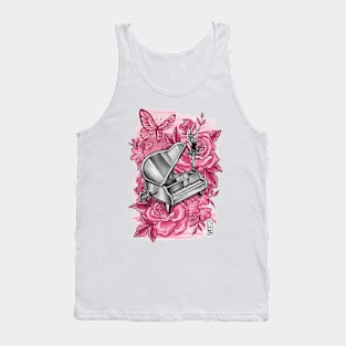 Ballet Flower - 002 - Pink Tank Top